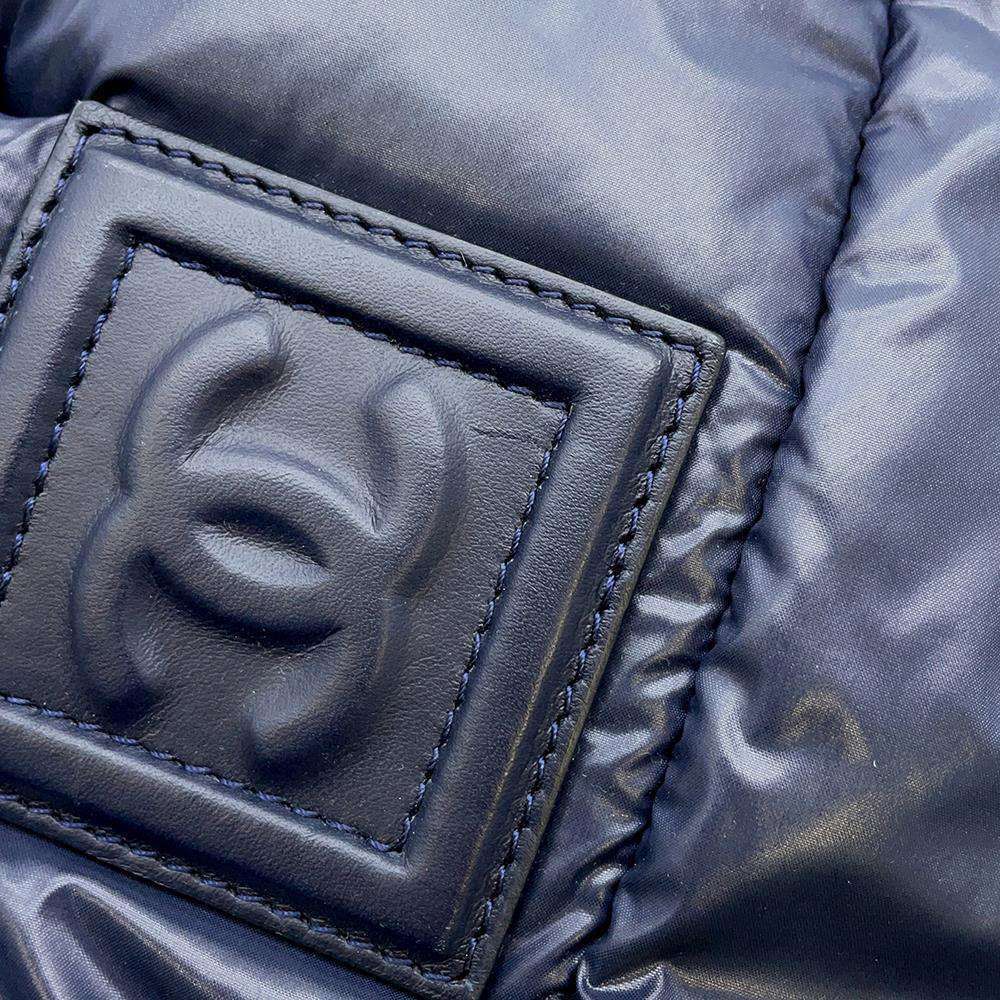 Chanel Coco Cocoon Size Mm Nylon Navy #90904C87B - Picture 10 of 15